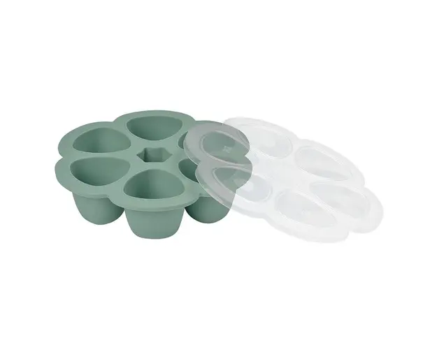 Recipient ermetic silicon multiportii 6x150 ml Beaba Sage Green