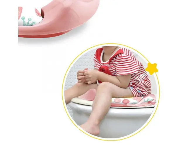 Reductor moale pentru toaleta BabyJem Princess Pink
