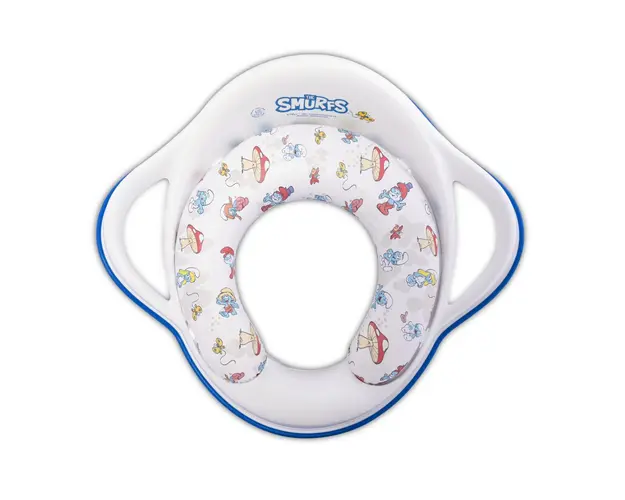 Reductor moale pentru toaleta cu manere Strumfi White