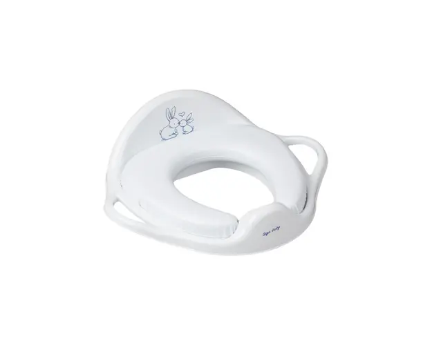 Reductor pentru toaleta moale Little Bunny alb