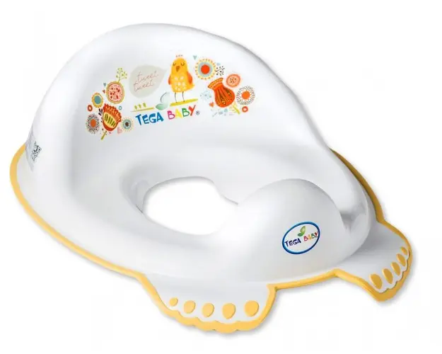 Reductor toaleta anti-derapant Folk alb