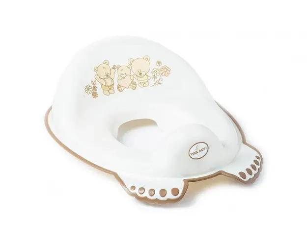 Reductor toaleta anti-derapant Lux Bear alb