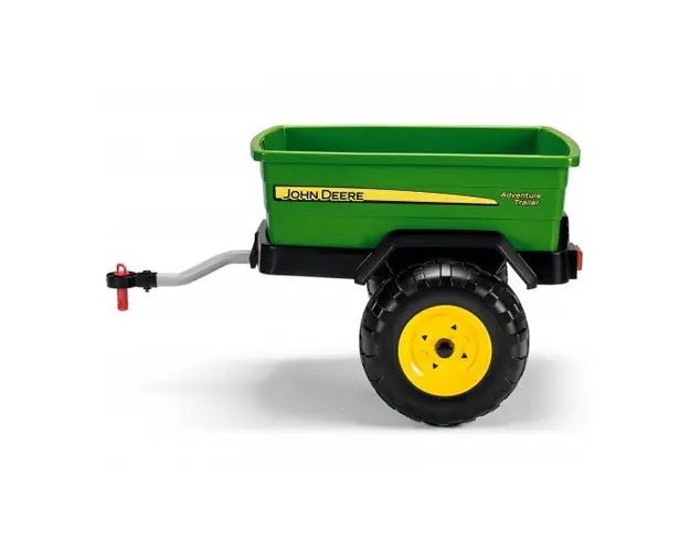 Remorca Peg Perego John Deere Adventure 3 ani+ negru verde galben
