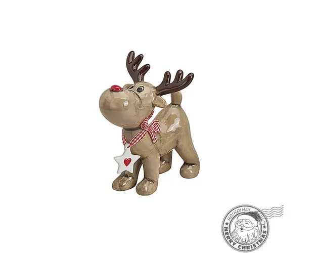 Ren ceramic decorativ 14 cm