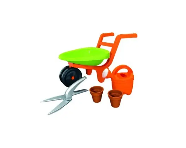 Roaba de jucarie cu unelte de gradinarit Design Giardino