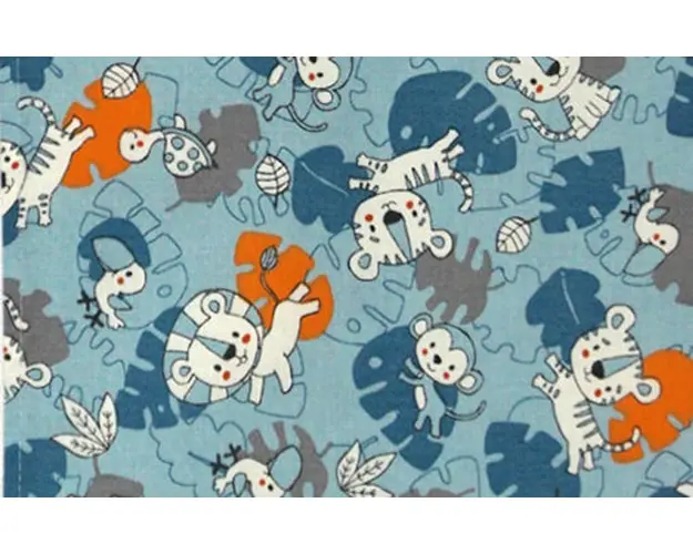 Sac de dormit copii 0.8 tog KidsDecor Tiger Jungle din bumbac 60 cm