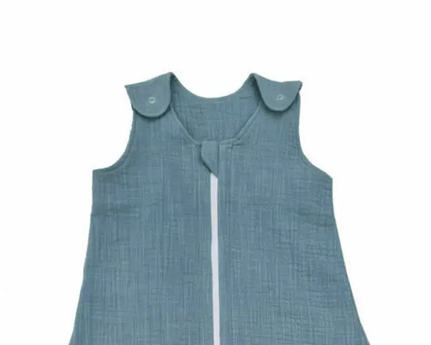 Sac de dormit copii 0.3 tog din muselina KidsDecor Cold Ice 95 cm