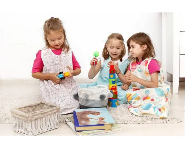 Sac de dormit copii 0.8 tog KidsDecor Baby Bear roz din bumbac 110 cm