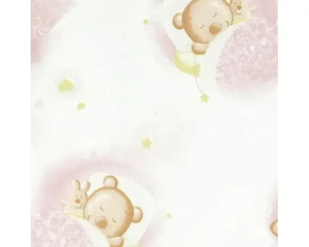 Sac de dormit copii 1.5 tog Pink Bears Dream din bumbac 70 cm