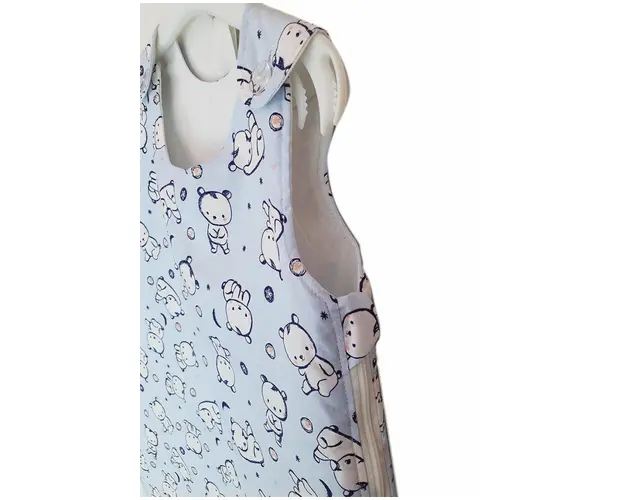 Sac de dormit copii 2.5 tog KidsDecor Baby Bear albastru din bumbac 95 cm