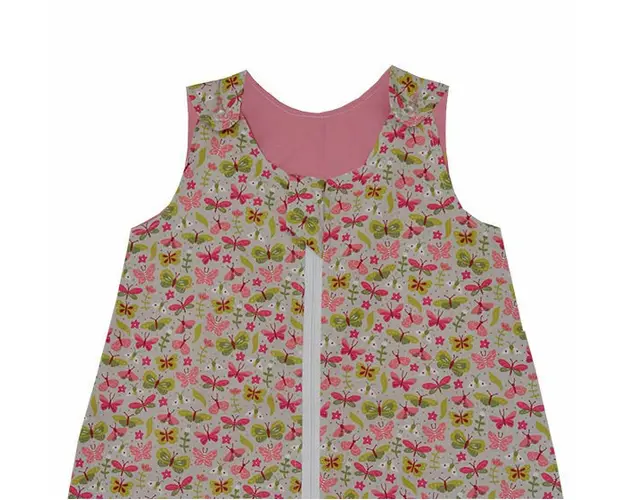 Sac de dormit copii 0.5 tog KidsDecor Dansul Fluturasilor din bumbac 70 cm