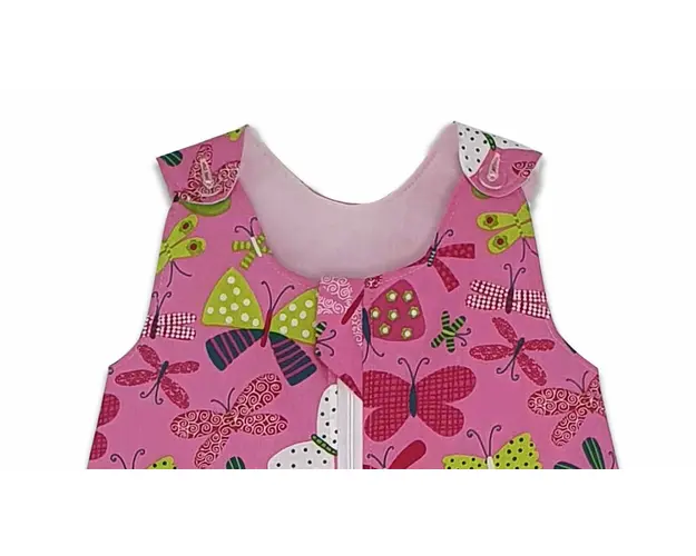Sac de dormit copii KidsDecor 1.5 tog Parada Fluturasilor din bumbac 95 cm