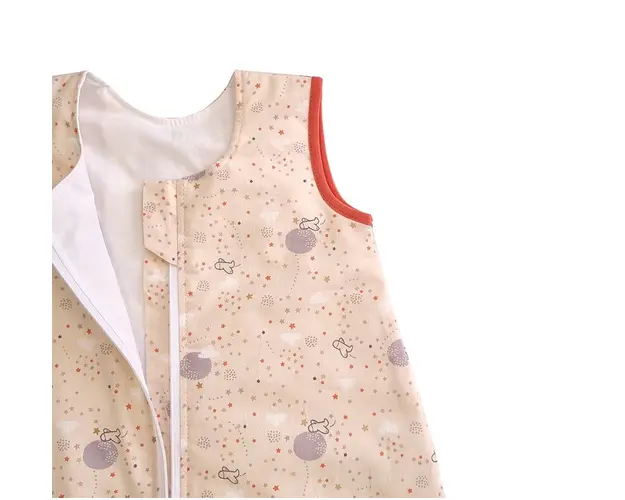 Sac de dormit copii 2.5 tog Sky Nap Pink din bumbac 140 cm