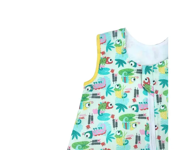 Sac de dormit copii KidsDecor 1 tog Tropical din bumbac 130 cm