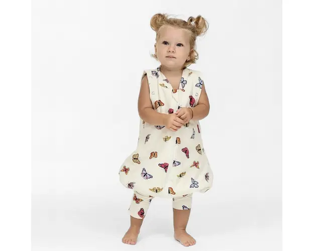 Sac de dormit cu picioruse 1.5 tog Butterfly Dreams 110 cm