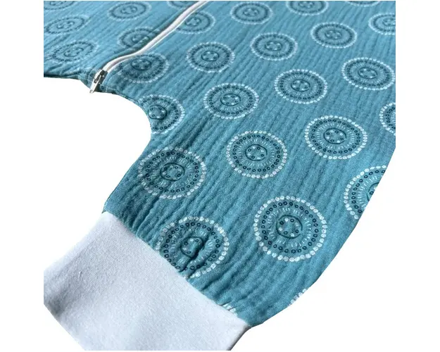 Sac de dormit cu picioruse 0.3 tog din muselina Nice Mandala 70 cm