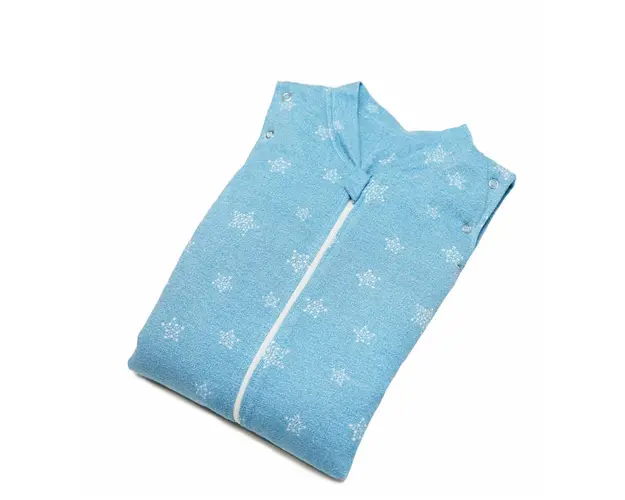 Sac de dormit cu picioruse KidsDecor 1 tog Stars in your eyes Blue 70 cm