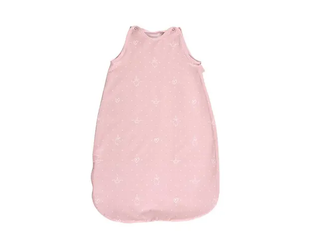 Sac de dormit de primavaravara 85 cm bumbac ranforce Little Bear Pink