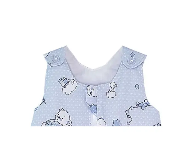 Sac de dormit copii 1 tog KidsDecor Ursuletul Martinica albastru din bumbac 130 cm