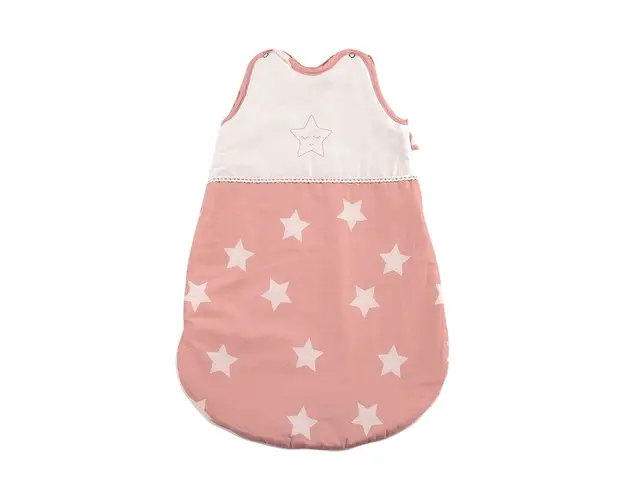 Sac de dormit de vara 0-6 luni Stars Pale Blush
