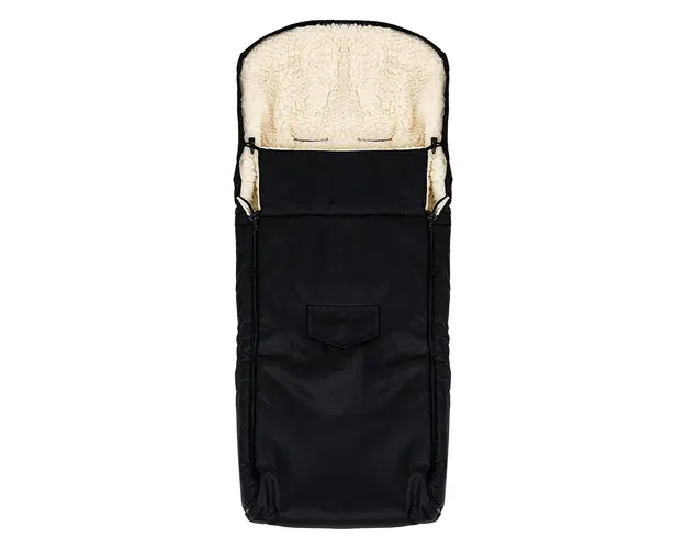 Sac de dormit impermeabil de lana Nativo Winter 110x40 cm pentru landoucaruciorsanie Negru