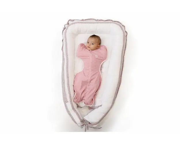 Sac de dormit nou-nascut KidsDecor 1 tog Swaddle First Sleep Sweet Star 60 cm
