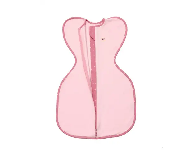Sac de dormit nou-nascut Swaddle First Sleep Blush Pink 60 cm