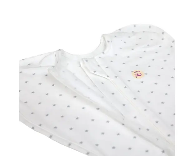 Sac de dormit nou-nascut KidsDecor 1 tog Swaddle First Sleep Star Light 60 cm