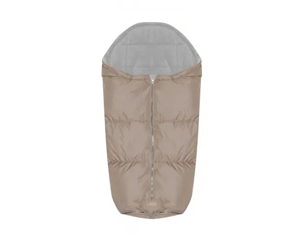 Sac termic de iarna impermeabil pentru carucior cu captuseala polar fleece Beige