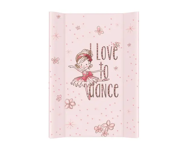 Saltea de infasat cu intaritura 80x50 cm balerina roz