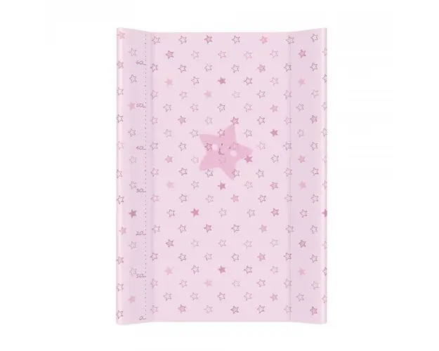 Saltea de infasat cu intaritura 80x50 cm steluta roz