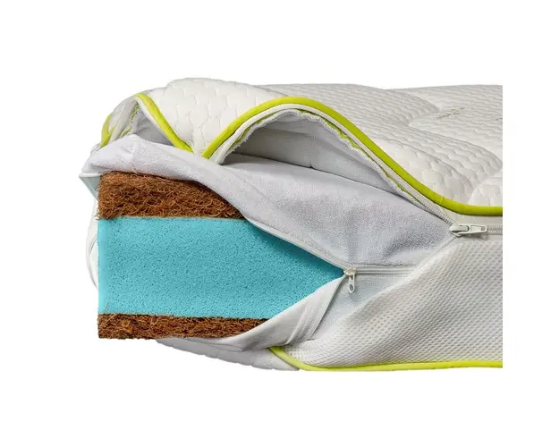 Saltea de pat Ortopedica pentru copii 70x140 Arcuri Pocket bio cocos bio bambus Zen Baby