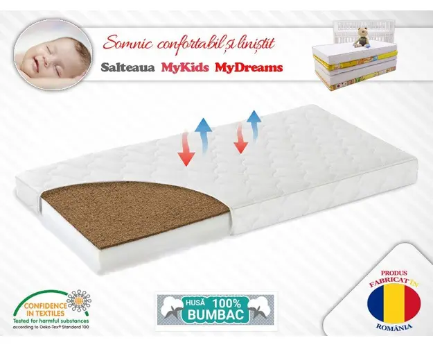 Saltea Fibra Cocos MyDreams I 110x65x07 cm