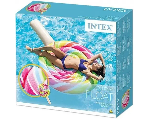Saltea gonflabila pentru plaja Acadea Intex 208 x 135 cm multicolor
