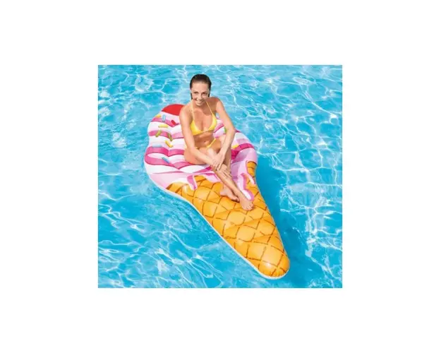 Saltea gonflabila tip inghetata Intex 58762 Ice Cream 2.4 x 1 metri
