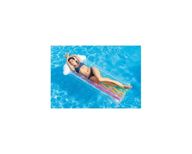 Saltea-Placa gonflabila pentru inot Intex 56804 Curcubeu 180 x 86 cm multicolor