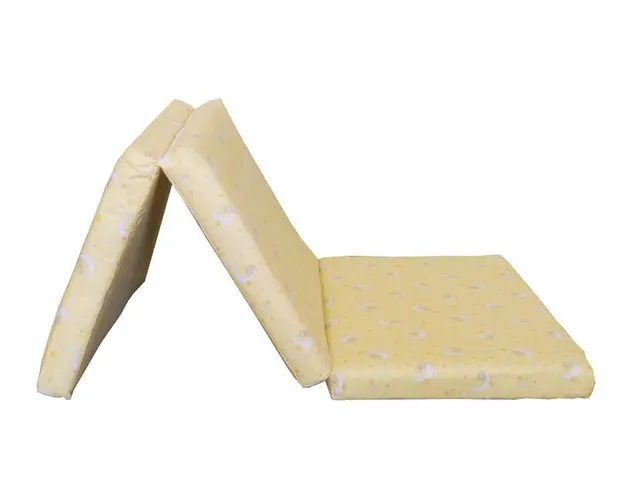 Saltea pliabila copii spuma poliuretanica (burete) galbena