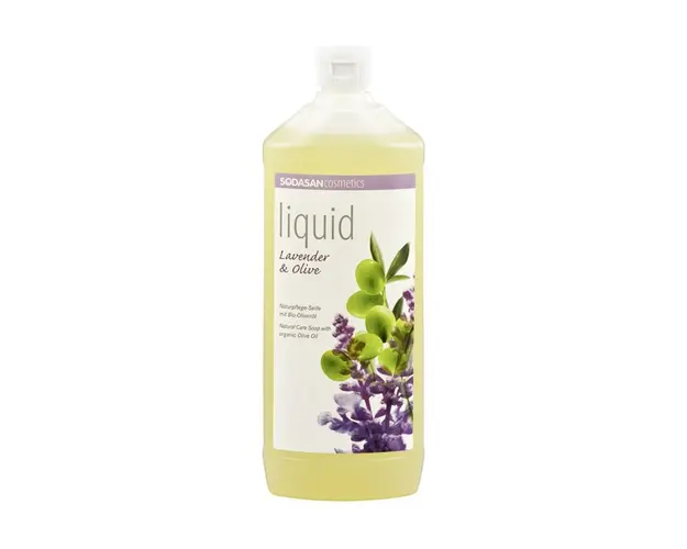 Sapun lichid gel de dus bio lavanda masline 1L Sodasan