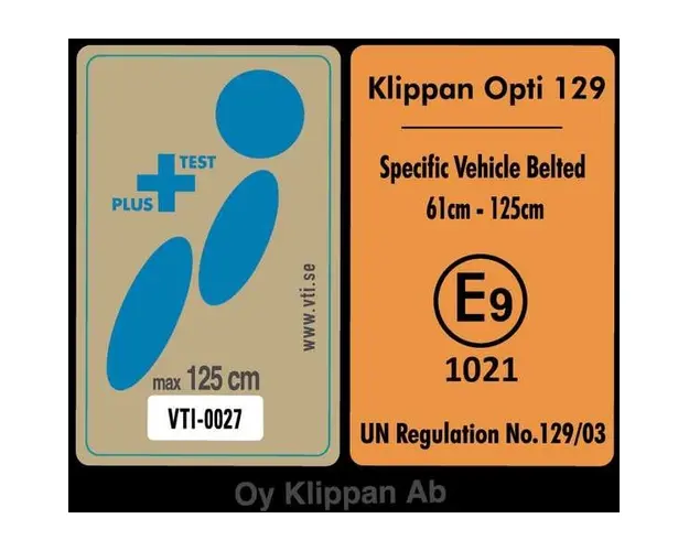 Scaun auto Klippan OPTI129 i-Size Rearfacing 125 cm32 Kg Sunset