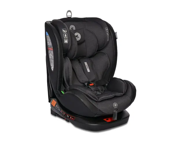 Scaun auto pentru copii cu isofix Ares i-Size si rotativ 360 grade 0 luni-12 ani Black