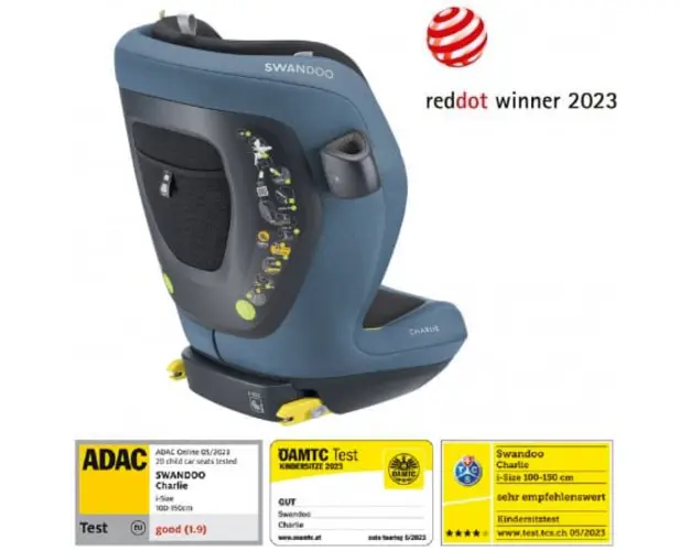 Scaun auto Swandoo Charlie i-Size Blueberry