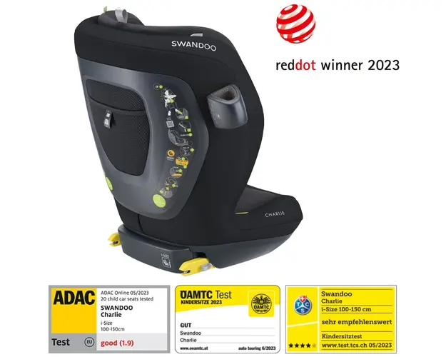 Scaun auto Swandoo Charlie i-Size Chia Black