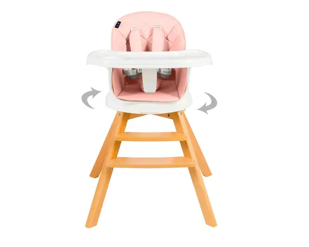 Scaun de masa 3 in 1 Juju EatTwist pink