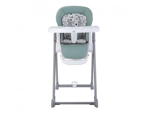 Scaun de masa Party reglabil cadru din aluminiu Iceberg Green Leather