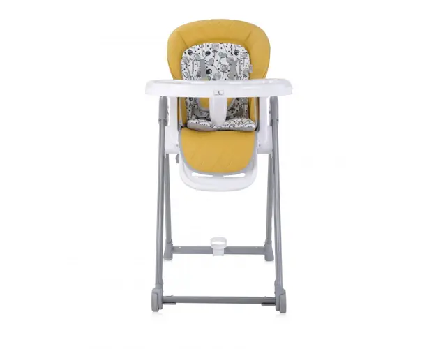 Scaun de masa Party reglabil cadru din aluminiu Lemon Curry Leather