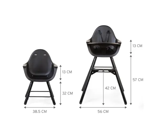 Scaun de masa reglabil in inaltime Childhome Evolu 2 negru