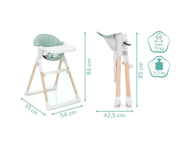 Scaun de masa si sezlong Fillikid Noah 2 in 1 menta