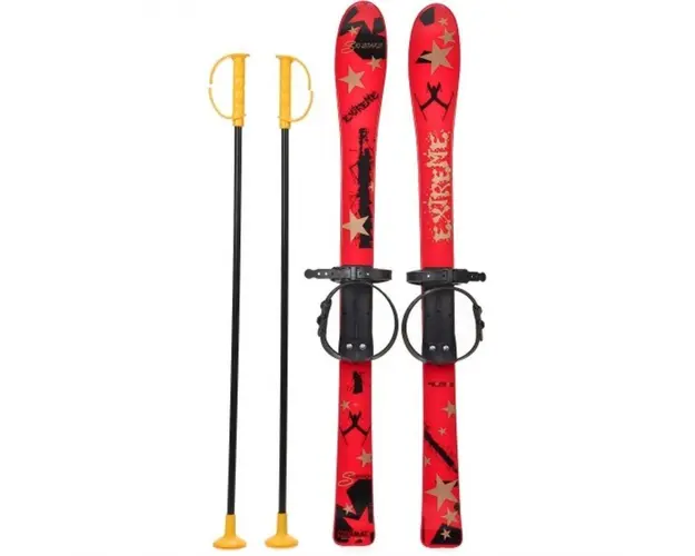 Schiuri pentru copii rosu 90 cm Marmat