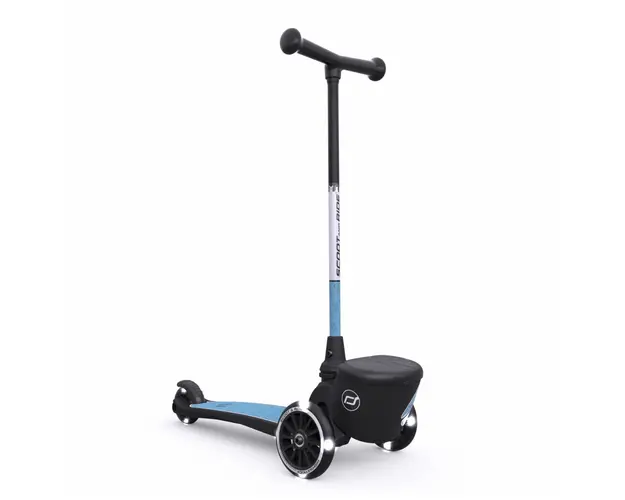 Trotineta HighwayKick 2 Lifestyle pliabila 2 ani + Steel Reflective roti luminoase