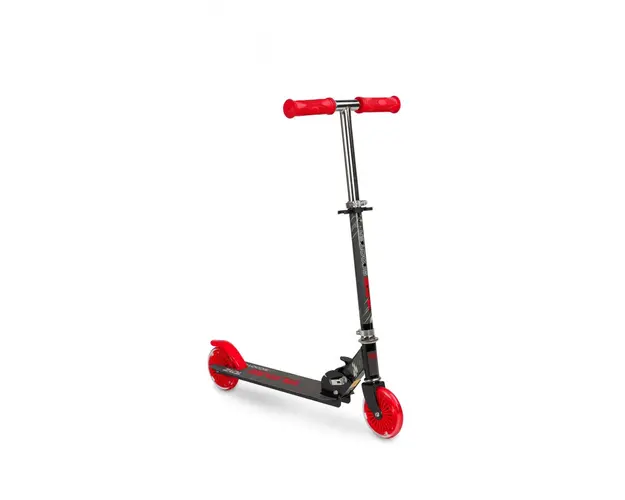 Set trotineta cu casca cotiere si genunchiere Toyz Tauro Rosie